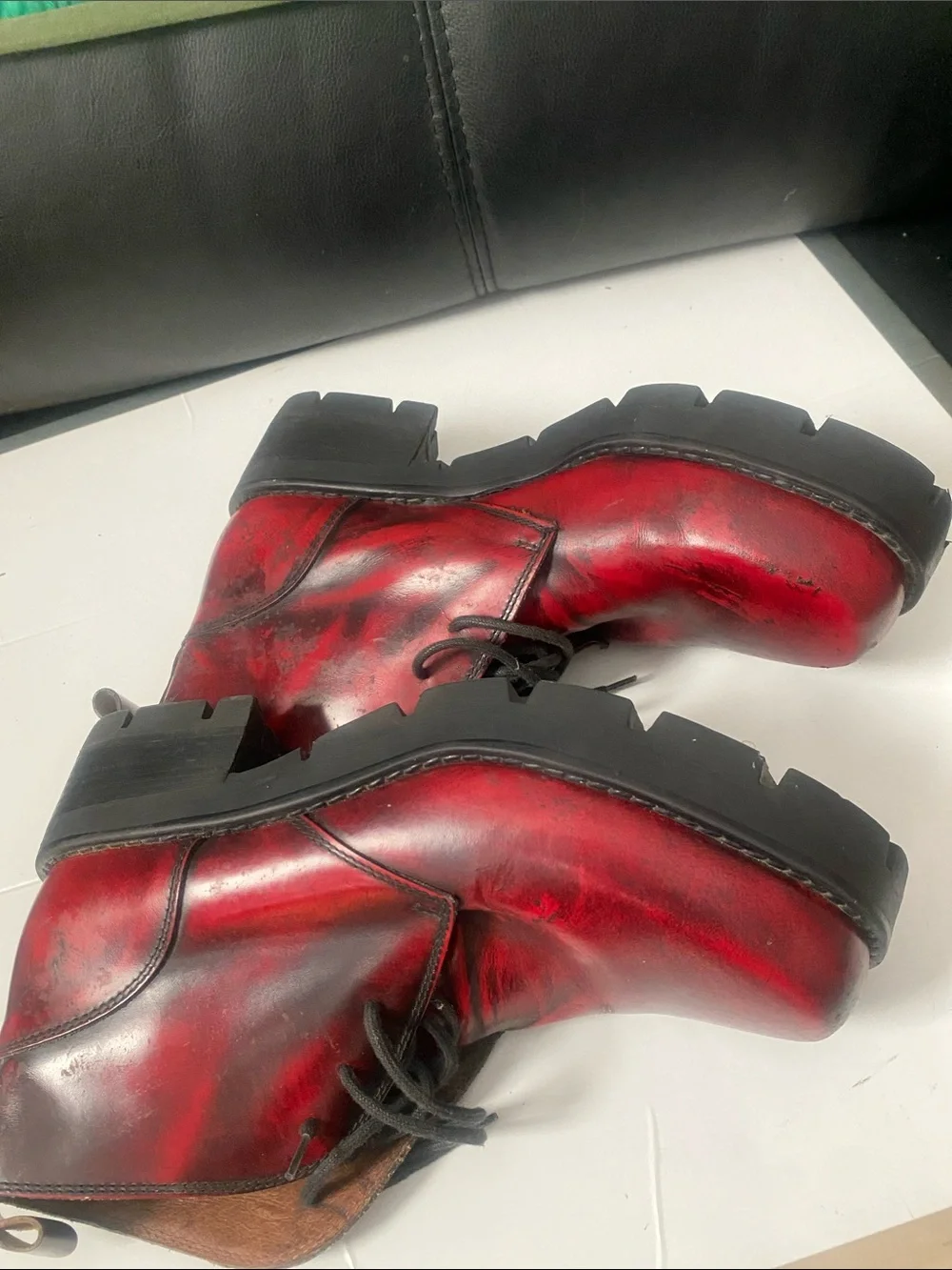 Carlo Morandi Vintage Platform Shoe Made In Italy Sz 42)